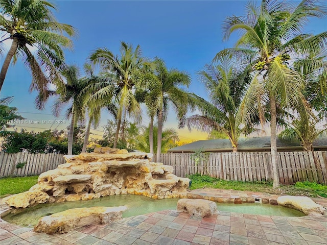 3699 Lakeview Blvd, Delray Beach, FL 33445 - view of pool with a patio area and fence