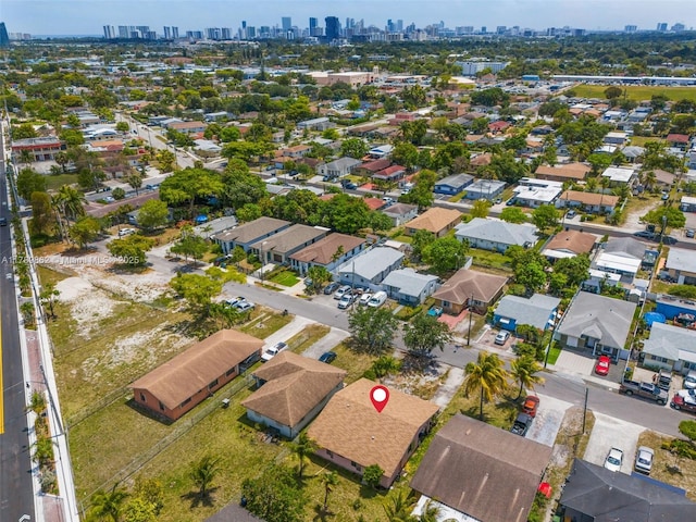 744 NW 7th St, Hallandale Beach, FL 33009 - aerial view featuring a city view and a residential view