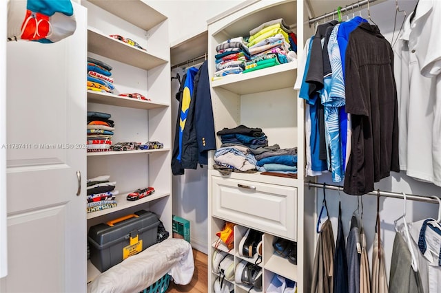 4971 Leeward Ln Unit 3004, Dania Beach, FL 33312 - walk in closet with wood finished floors