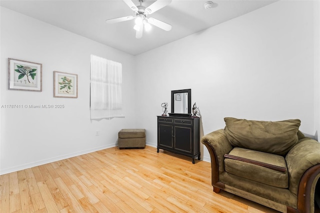 4971 Leeward Ln Unit 3004, Dania Beach, FL 33312 - living area with light wood-style flooring and a ceiling fan