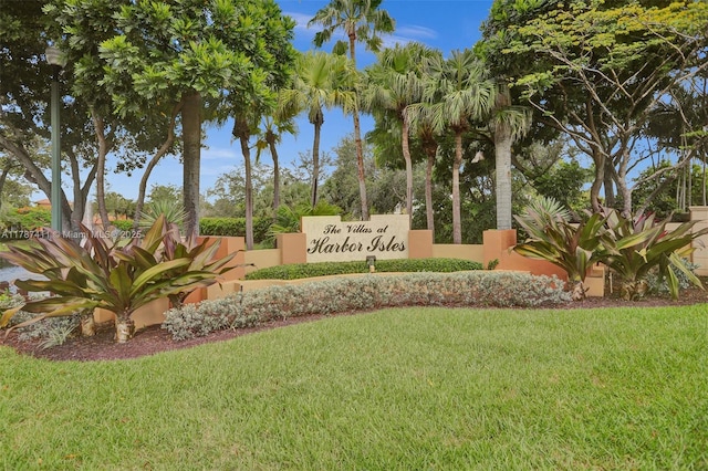 4971 Leeward Ln Unit 3004, Dania Beach, FL 33312 - community / neighborhood sign featuring a yard