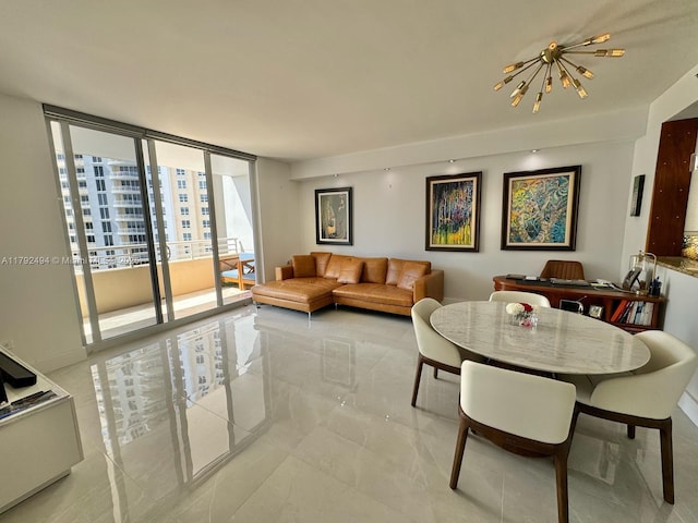 808 Brickell Key Dr Unit 3007, Miami, FL 33131 - living area featuring a chandelier