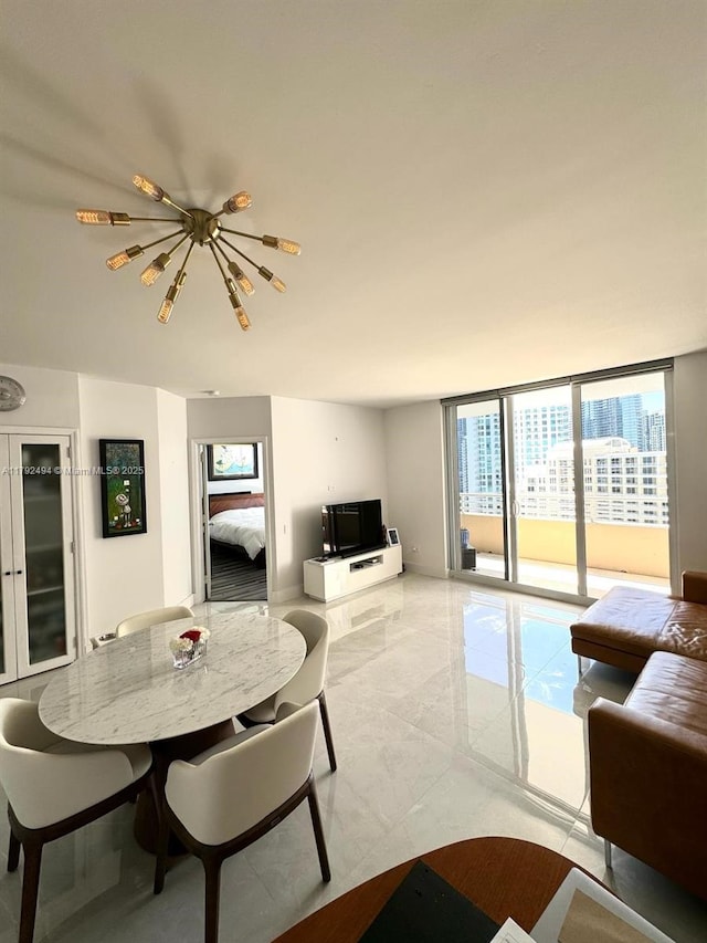 808 Brickell Key Dr Unit 3007, Miami, FL 33131 - dining area with a wall of windows