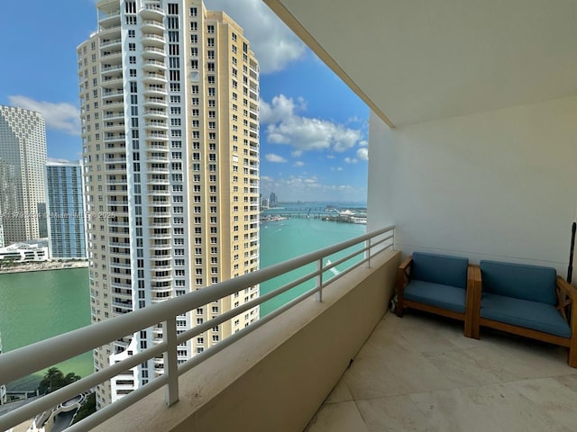 808 Brickell Key Dr Unit 3007, Miami, FL 33131 - balcony featuring a water view and a city view