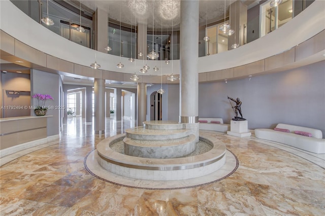 808 Brickell Key Dr Unit 3007, Miami, FL 33131 - common area featuring a high ceiling