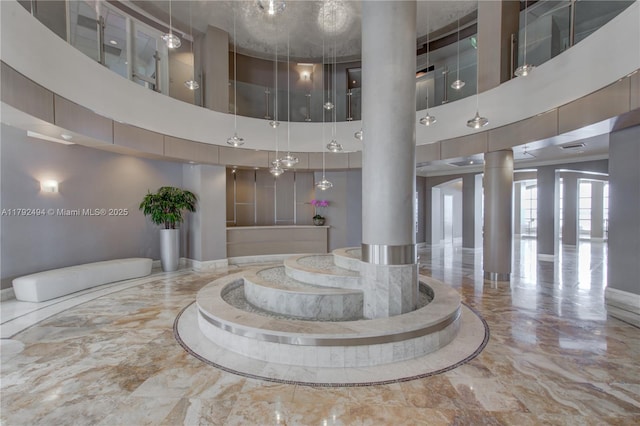 808 Brickell Key Dr Unit 3007, Miami, FL 33131 - common area with a towering ceiling