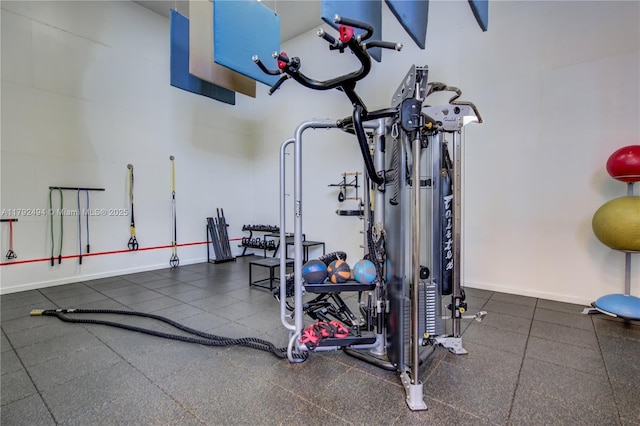 808 Brickell Key Dr Unit 3007, Miami, FL 33131 - workout area with baseboards