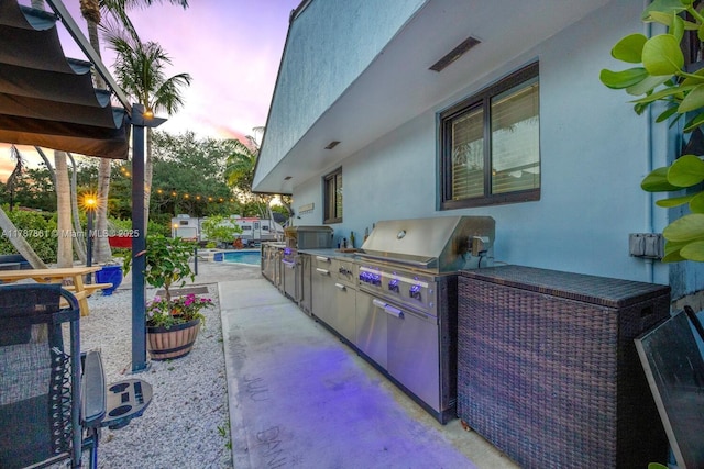 7864 SW 179th Ter, Palmetto Bay, FL 33157 - view of patio / terrace with an outdoor pool, visible vents, and area for grilling