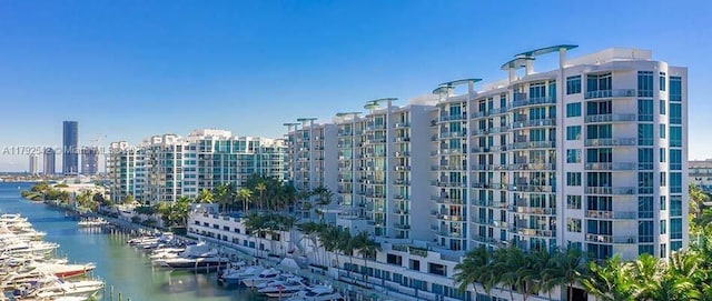 3029 NE 188th St Unit 905, Aventura, FL 33180 - view of building exterior with a water view, view of marina, and a view of city