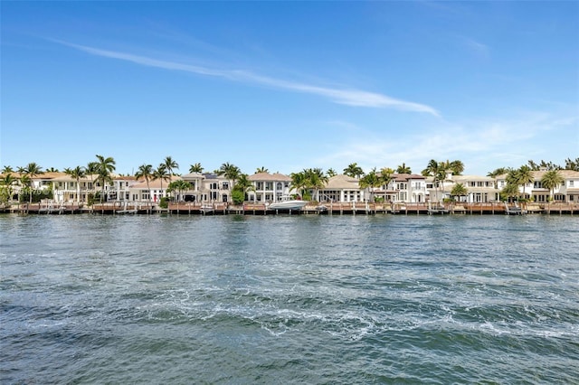water view featuring a residential view