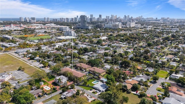 330 SW 2nd Ave Unit 3, Hallandale Beach, FL 33009 - bird's eye view featuring a city view