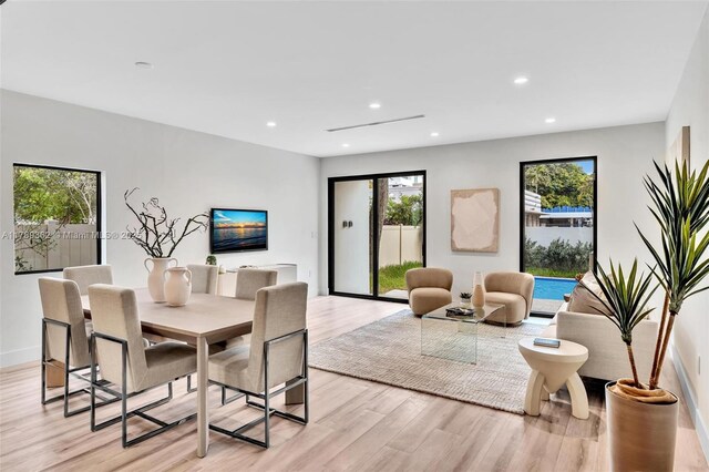 1389 SW 22nd Ter, Miami, FL 33145 - dining room featuring recessed lighting and light wood-type flooring