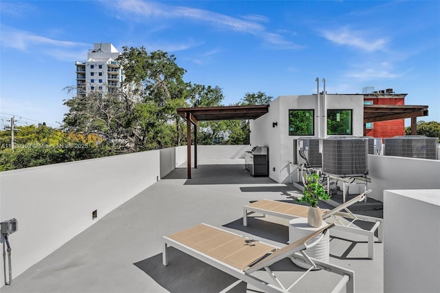 1389 SW 22nd Ter, Miami, FL 33145 - view of patio featuring central AC unit