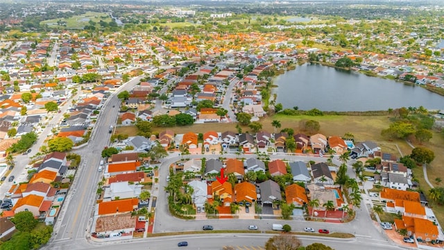 5933 SW 151st Pl, Miami, FL 33193 - aerial view of property and surrounding area featuring nearby suburban area and a large body of water