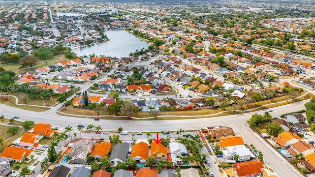 5933 SW 151st Pl, Miami, FL 33193 - aerial overview of property's location with nearby suburban area and a nearby body of water
