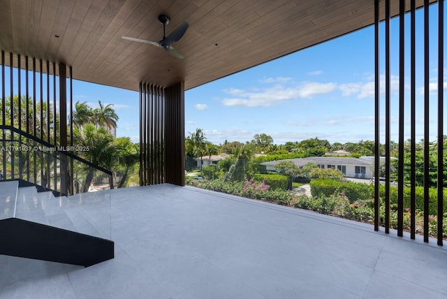 11404 N Bayshore Dr, North Miami, FL 33181 - view of patio / terrace with a ceiling fan