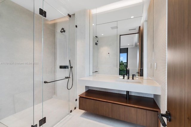 11404 N Bayshore Dr, North Miami, FL 33181 - bathroom with a shower stall and vanity