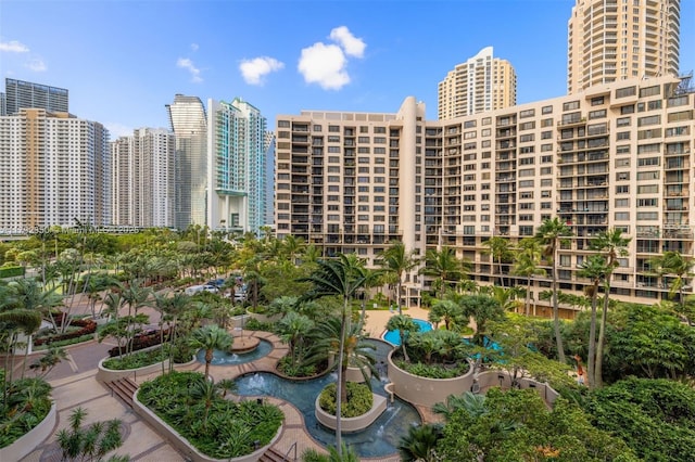 view of property's community featuring a city view