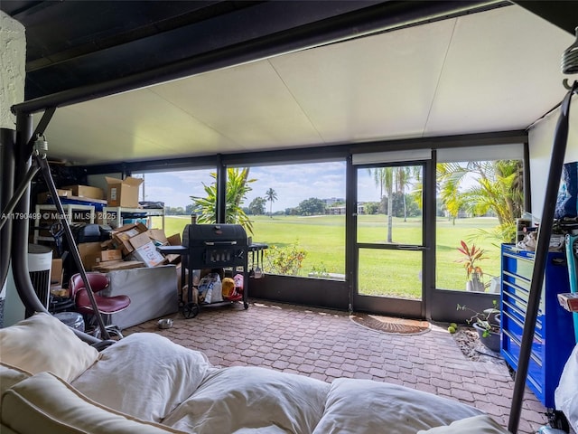 view of sunroom