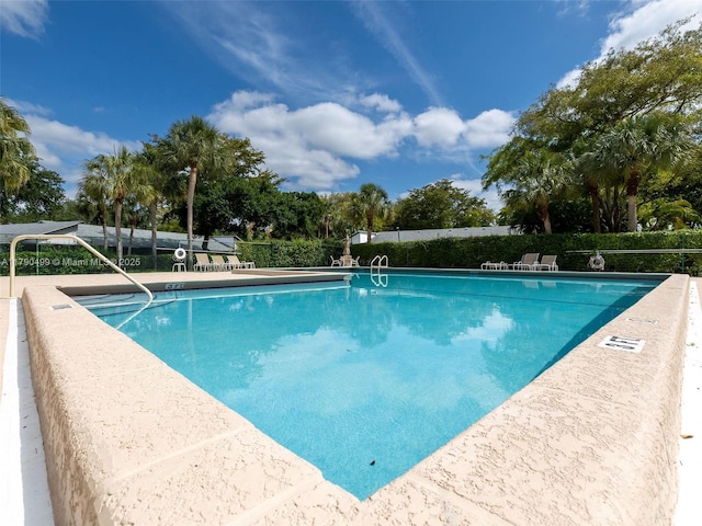 pool with fence