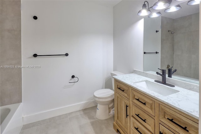 3905 Adra Ave Unit J-46B, Doral, FL 33178 - full bathroom featuring vanity, tile patterned floors, and bathing tub / shower combination