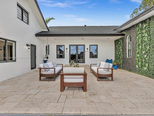view of patio / terrace featuring an outdoor hangout area
