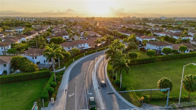 10371 NW 10th St, Miami, FL 33172 - aerial view at dusk of a residential view