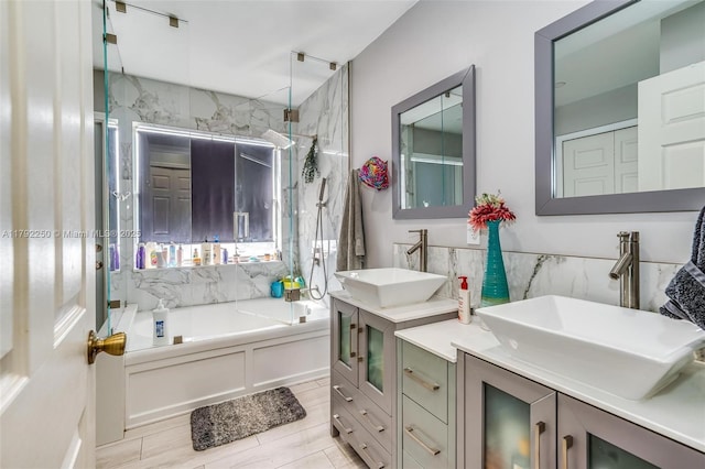 full bath featuring vanity