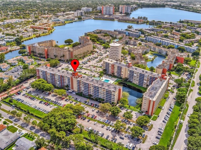 1780 NE 191st St Unit 205-2, Miami, FL 33179 - bird's eye view featuring a city view and a water view