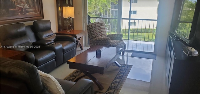 view of living area