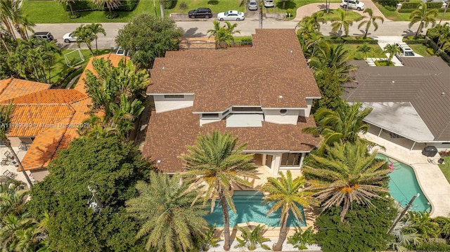 260 NE Wavecrest Ct, Boca Raton, FL 33432 - aerial view of property and surrounding area with a pool area