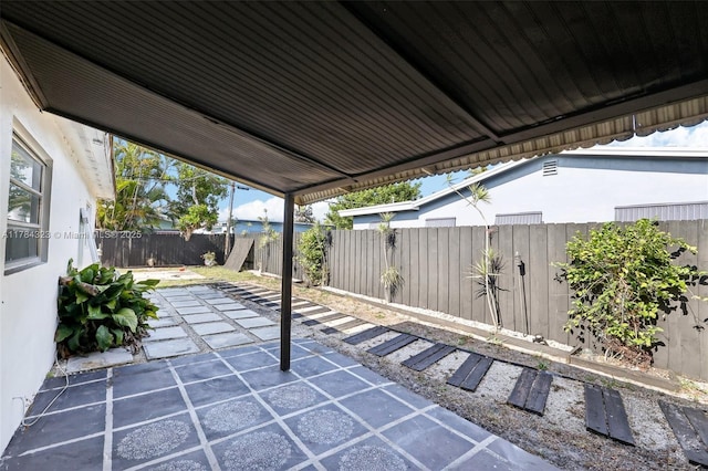 6451 Coolidge St, Hollywood, FL 33024 - view of patio / terrace with a fenced backyard