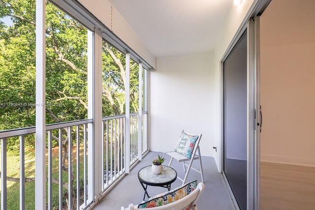 view of balcony
