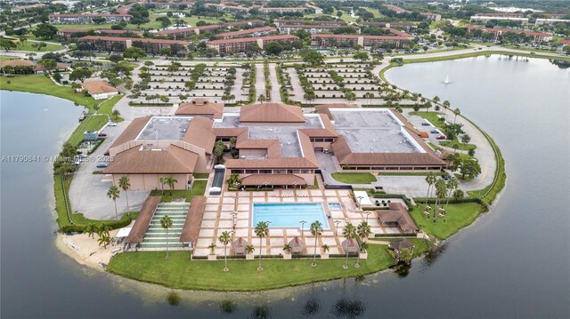 13000 SW 15th Ct Unit 310U, Pembroke Pines, FL 33027 - bird's eye view with a water view