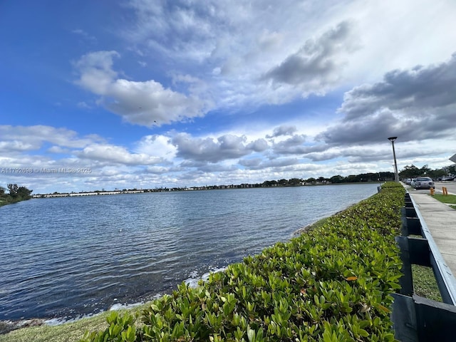 view of water feature