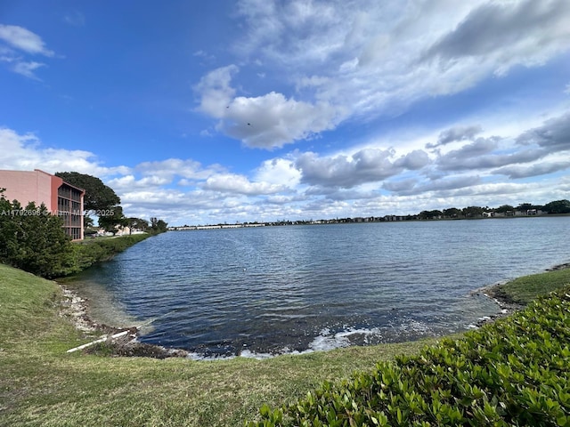 view of water feature
