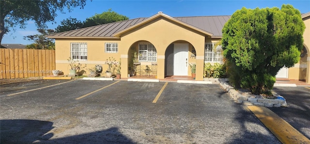 exterior space with fence