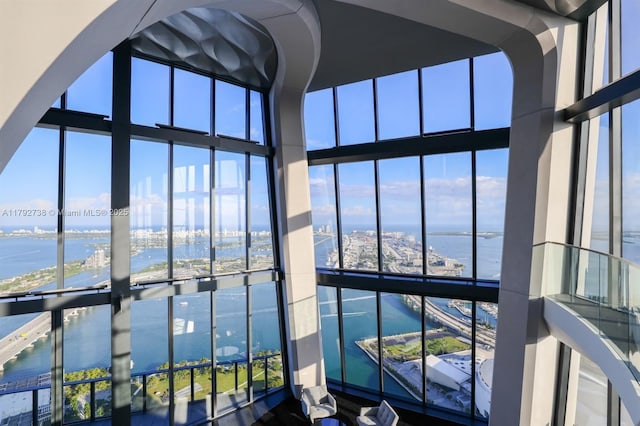 1000 Biscayne Blvd Unit Th 1201, Miami, FL 33132 - interior space with a water view