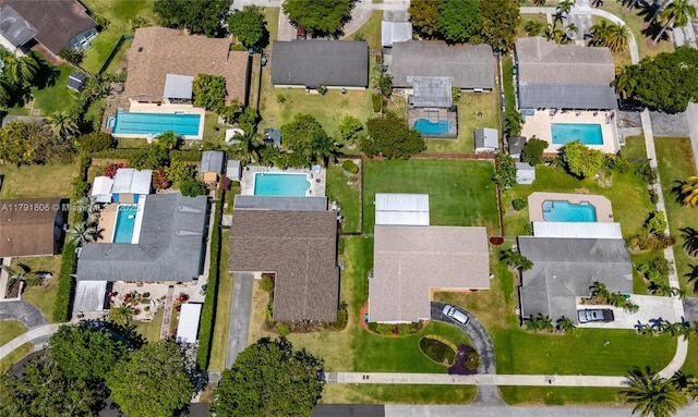 bird's eye view featuring a residential view
