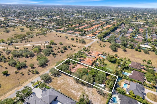 birds eye view of property featuring a residential view