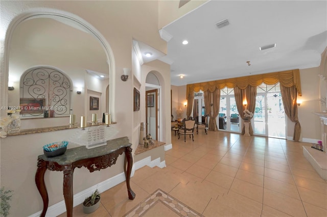 7761 SW 122nd Ave, Miami, FL 33183 - foyer entrance featuring tile patterned flooring, baseboards, and recessed lighting