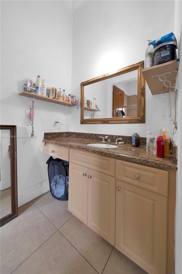 7761 SW 122nd Ave, Miami, FL 33183 - bathroom with tile patterned flooring and vanity