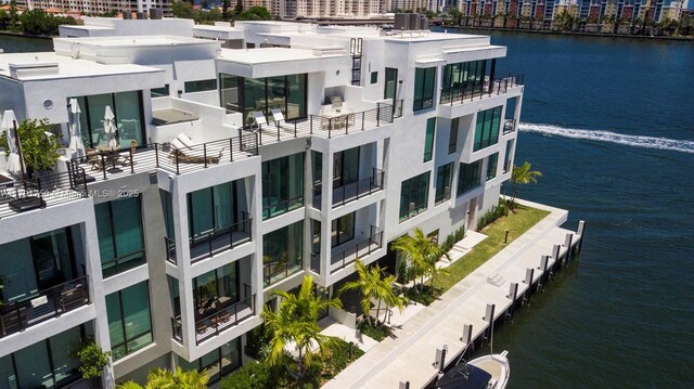 4008 NE 167th St Unit 6, North Miami Beach, FL 33160 - view of property featuring a water view and a city view