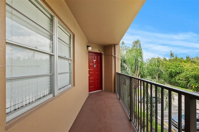 view of balcony