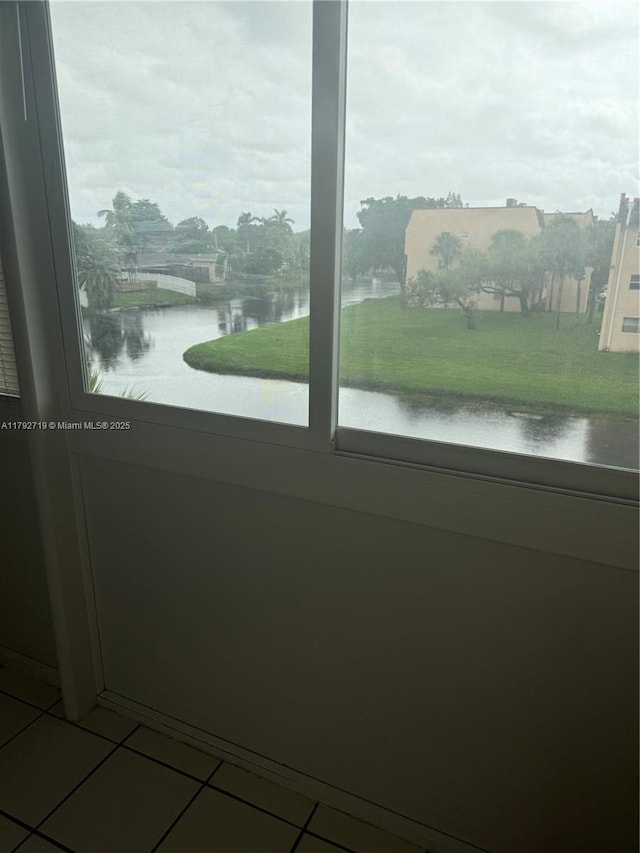 2900 N Pine Island Rd Unit 307, Sunrise, FL 33322 - tiled empty room featuring a water view