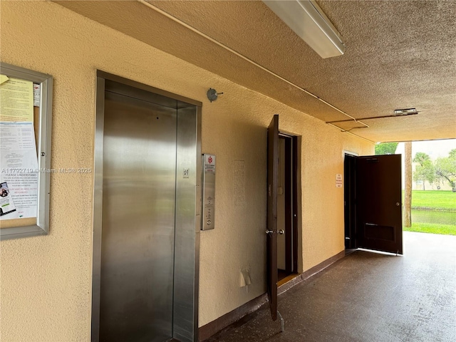 2900 N Pine Island Rd Unit 307, Sunrise, FL 33322 - hall featuring attic access and elevator