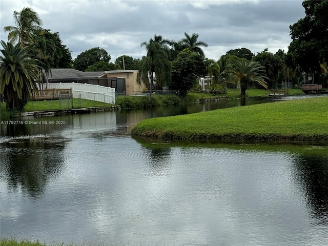 2900 N Pine Island Rd Unit 307, Sunrise, FL 33322 - view of water feature with fence