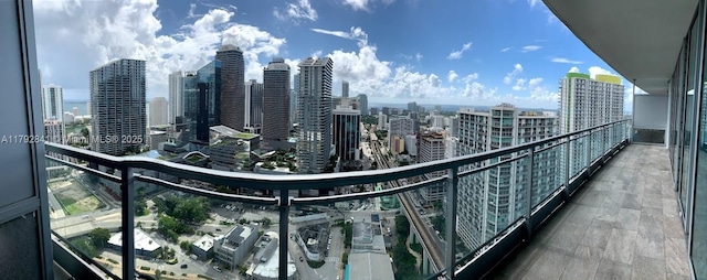 92 SW 3rd St Unit 3903, Miami, FL 33130 - balcony with a city view