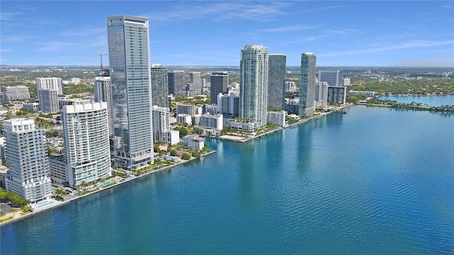 700 NE 26th Ter Unit 3604, Miami, FL 33137 - bird's eye view with a city view and a water view