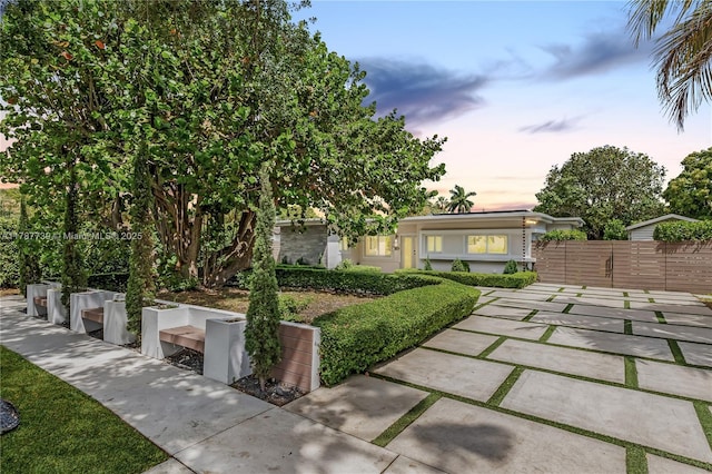 exterior space with fence